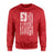 Volleyball Mom Vertical Flag on a Sweatshirt with a White Graphic