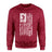 Volleyball Mom Vertical Flag on a Sweatshirt with a White Graphic