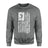 Volleyball Mom Vertical Flag on a Sweatshirt with a White Graphic