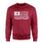 Volleyball Dad Horizontal Flag on a Sweatshirt with a White Graphic