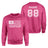 Volleyball Dad Horizontal Flag With Volleyball Player Name on a Sweatshirt with a White Graphic