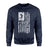 Volleyball Mom Vertical Flag on a Sweatshirt with a White Graphic