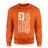 Volleyball Mom Vertical Flag on a Sweatshirt with a White Graphic