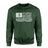 Volleyball Dad Horizontal Flag on a Sweatshirt with a White Graphic