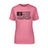 Volleyball Mom Horizontal Flag on a Unisex T-Shirt with a Black Graphic