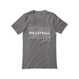 Custom Volleyball Shirt With Mascot and Volleyball Player Name on a Unisex T-Shirt