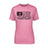 Volleyball Mom Horizontal Flag on a Unisex T-Shirt with a Black Graphic