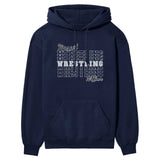 Custom Wrestling on a Sweatshirt With Mascot and Wrestler Name on a Hoodie