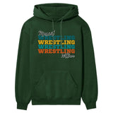 Personalized Wrestling Wrestling Wrestling on a Hoodie With Mascot and Wrestler Name on a Hoodie