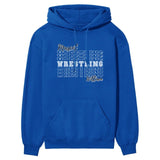 Custom Wrestling on a Sweatshirt With Mascot and Wrestler Name on a Hoodie