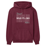 Custom Wrestling on a Sweatshirt With Mascot and Wrestler Name on a Hoodie