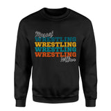 Personalized Wrestling Wrestling Wrestling on a Sweatshirt With Mascot and Wrestler Name on a Sweatshirt