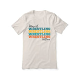 Personalized Wrestling Wrestling Wrestling Shirt With Mascot and Wrestler Name on a Unisex T-Shirt