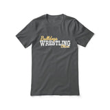 Custom Wrestling Mascot and Wrestler Name on a Unisex T-Shirt with a White Graphic