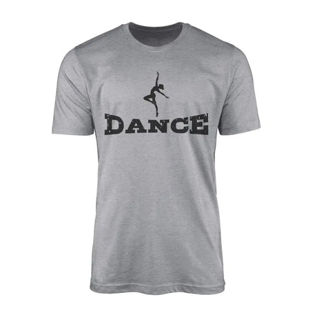 Basic Dance with Dancer Icon on a Men's T-Shirt with a Black Graphic