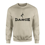 Basic Dance with Dancer Icon on a Sweatshirt with a Black Graphic