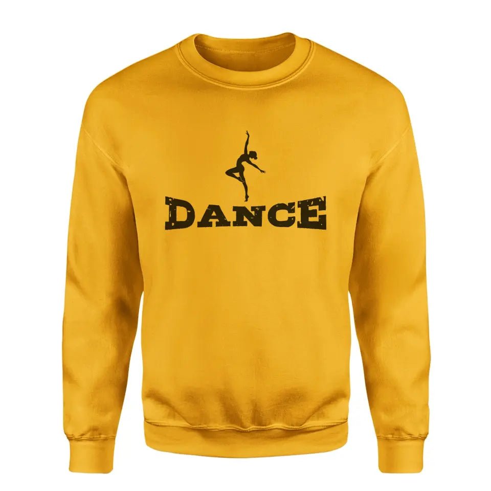 Basic Dance with Dancer Icon on a Sweatshirt with a Black Graphic