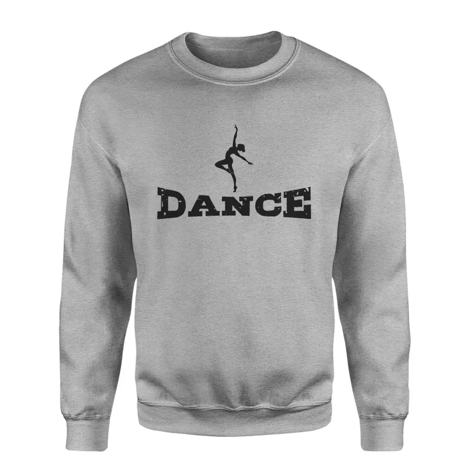 Basic Dance with Dancer Icon on a Sweatshirt with a Black Graphic