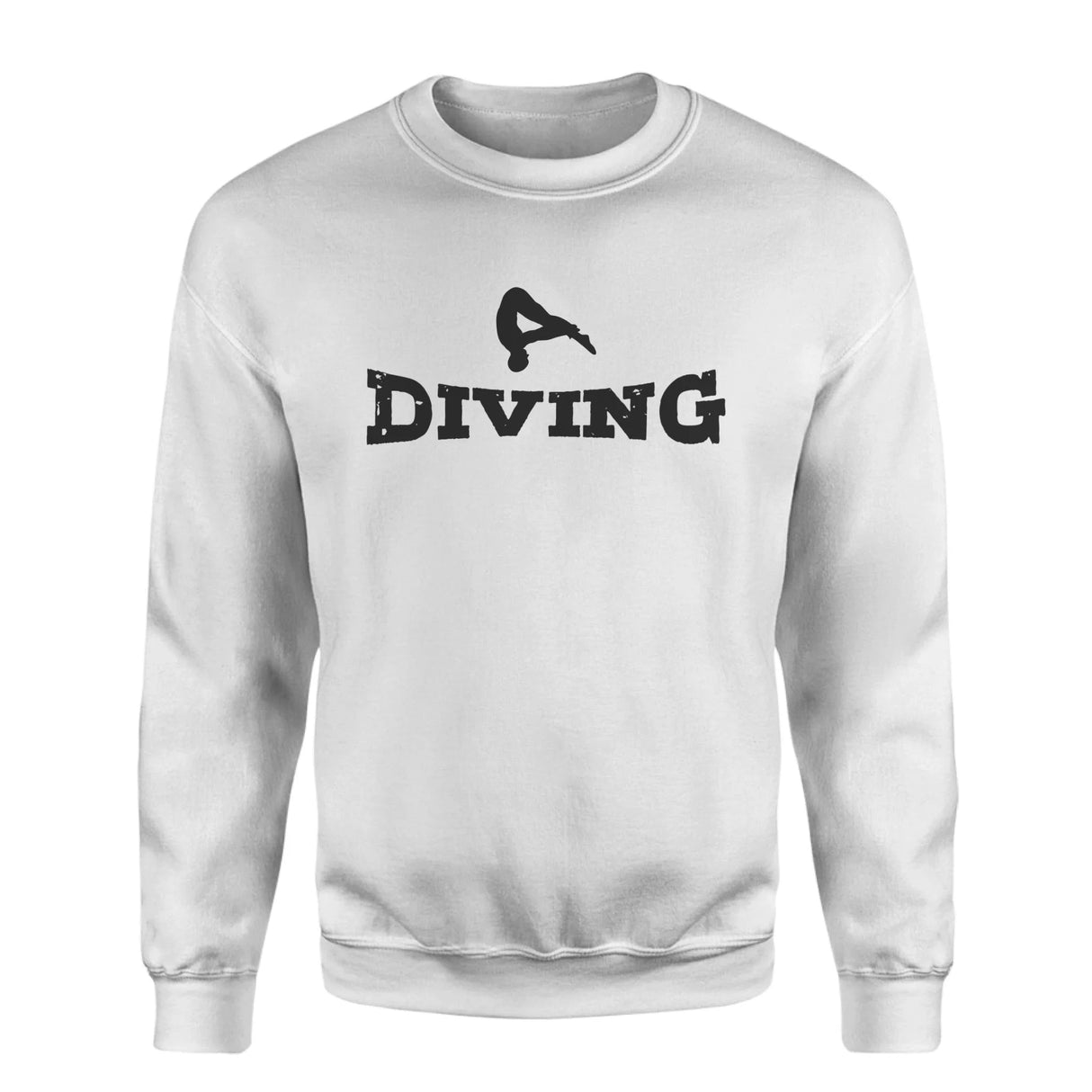 Basic Diving with Diver Icon on a Sweatshirt with a Black Graphic