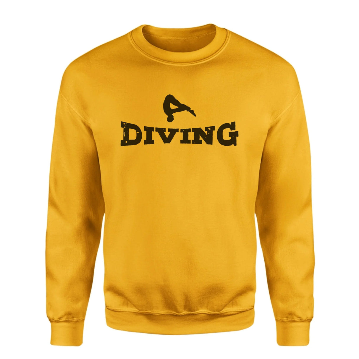 Basic Diving with Diver Icon on a Sweatshirt with a Black Graphic