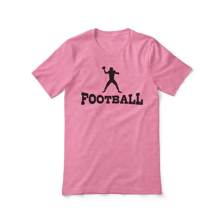 Basic Football with Football Player Icon on a Unisex T-Shirt with a Black Graphic