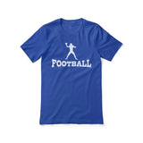 Basic Football with Football Player Icon on a Unisex T-Shirt with a White Graphic