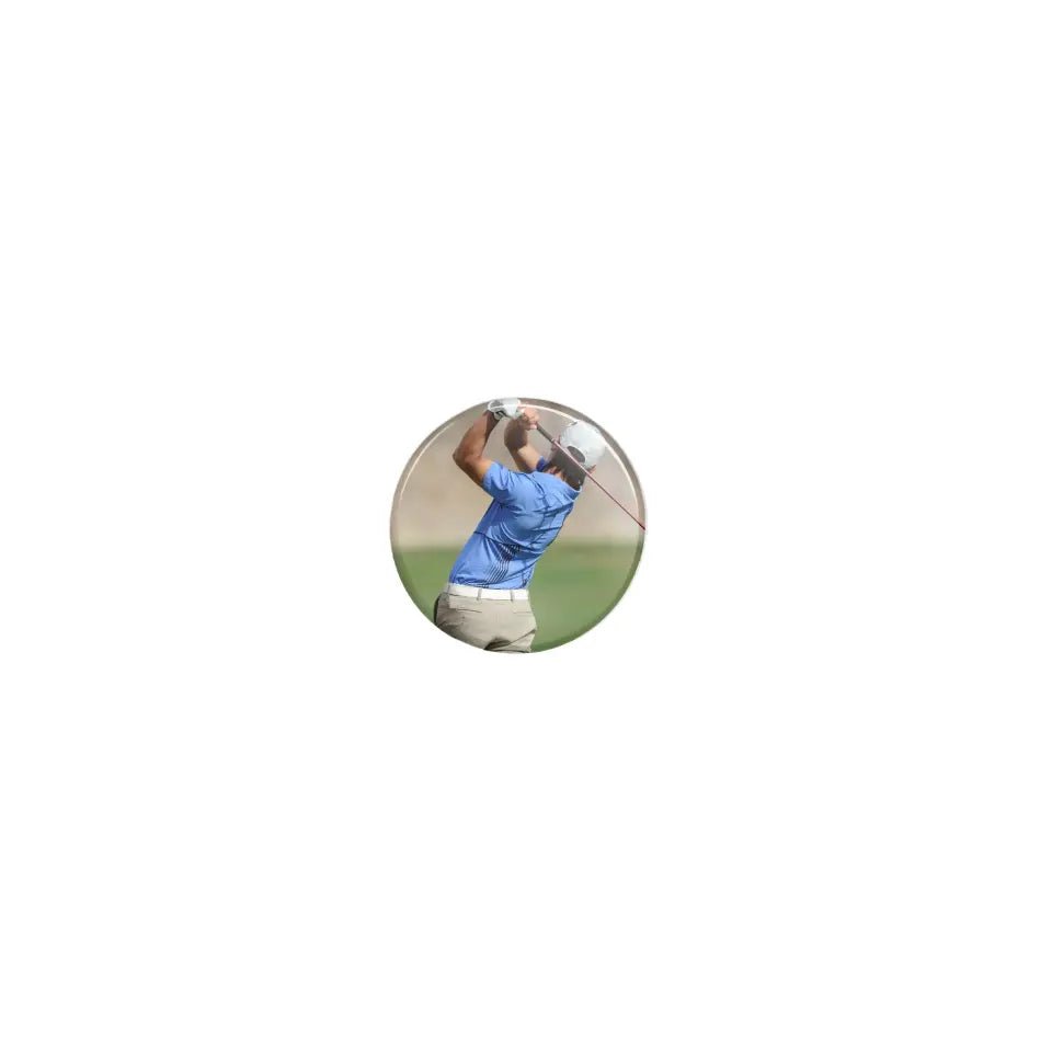 Custom Golfer Photo on a Button