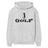 Basic Golf with Golfer Icon on a Hoodie with a Black Graphic