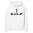 Basic Golf with Golfer Icon on a Hoodie with a Black Graphic