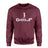 Basic Golf with Golfer Icon on a Sweatshirt with a White Graphic