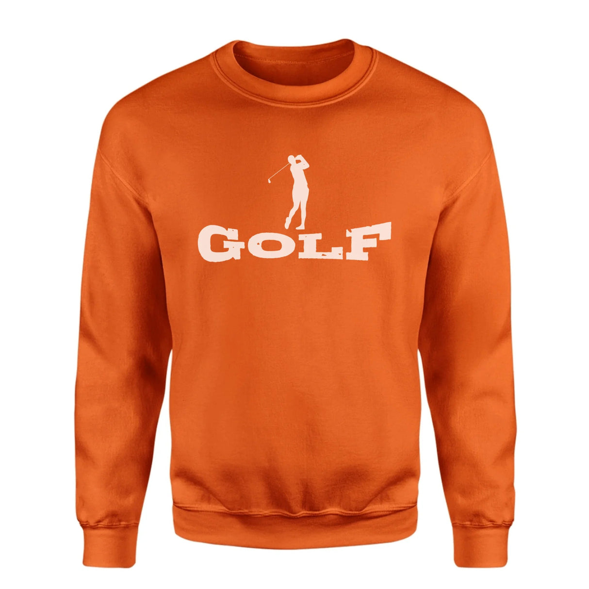 Basic Golf with Golfer Icon on a Sweatshirt with a White Graphic