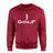 Basic Golf with Golfer Icon on a Sweatshirt with a White Graphic