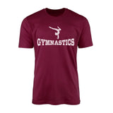 Basic Gymnastics with Gymnast Icon on a Men's T-Shirt with a White Graphic