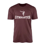 Basic Gymnastics with Gymnast Icon on a Men's T-Shirt with a White Graphic