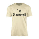 Basic Gymnastics with Gymnast Icon on a Men's T-Shirt with a Black Graphic