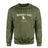 Hockey Dad with Hockey Player Icon and Hockey Player Name on a Sweatshirt with a White Graphic