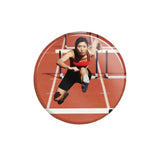 Custom Hurdler Photo on a Button