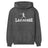 Basic Lacrosse with Lacrosse Player Icon on a Hoodie with a White Graphic