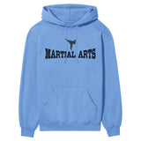 Basic Martial Arts with Martial Artist Icon on a Hoodie with a Black Graphic