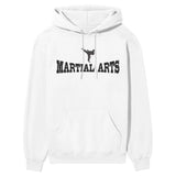 Basic Martial Arts with Martial Artist Icon on a Hoodie with a Black Graphic