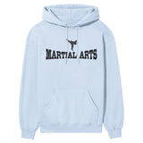 Basic Martial Arts with Martial Artist Icon on a Hoodie with a Black Graphic