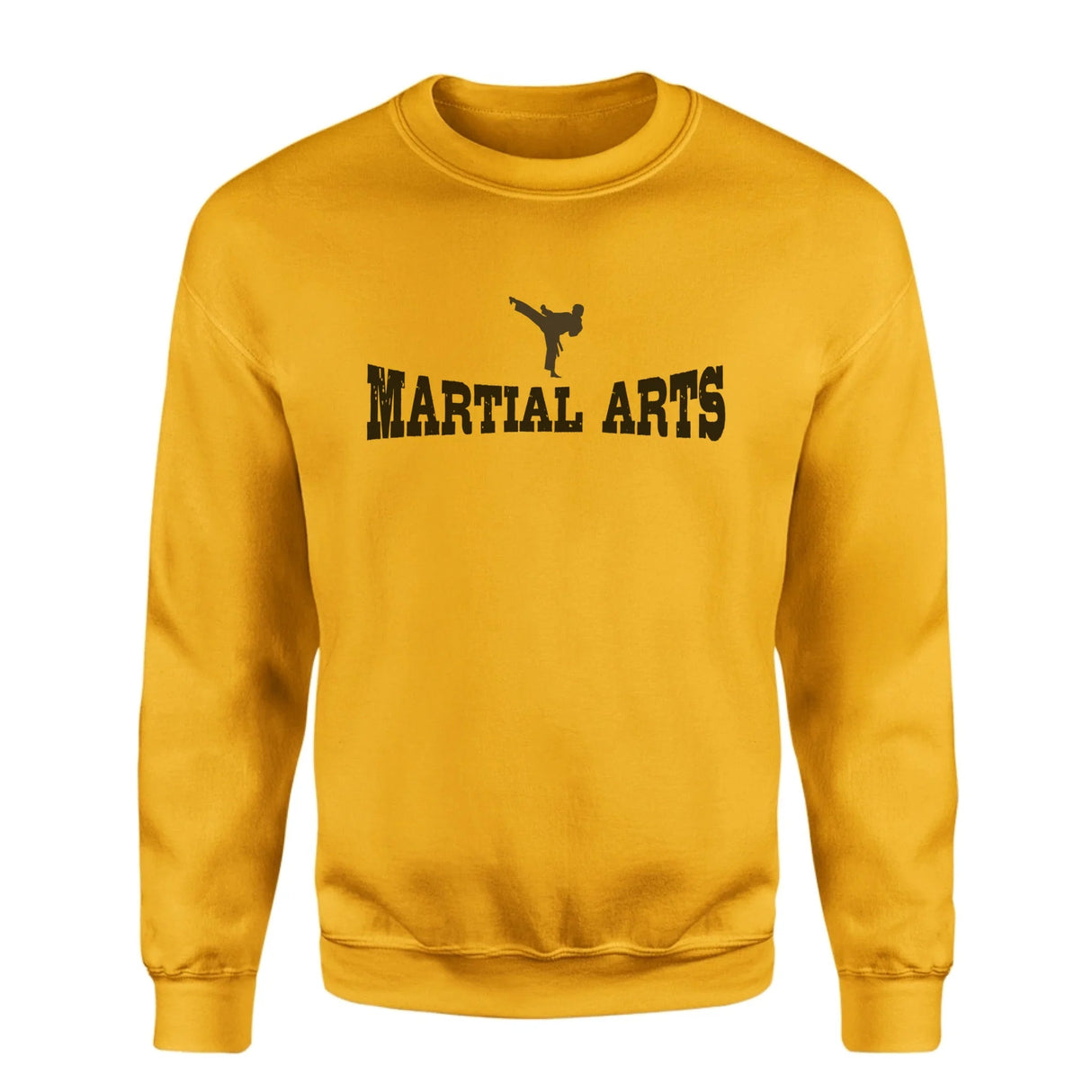 Basic Martial Arts with Martial Artist Icon on a Sweatshirt with a Black Graphic