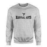Basic Martial Arts with Martial Artist Icon on a Sweatshirt with a Black Graphic
