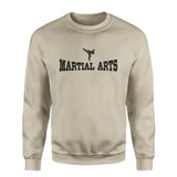 Basic Martial Arts with Martial Artist Icon on a Sweatshirt with a Black Graphic