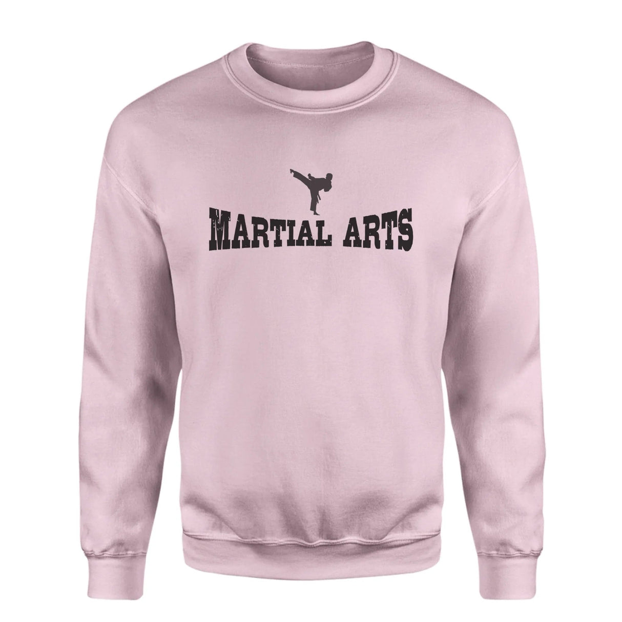 Basic Martial Arts with Martial Artist Icon on a Sweatshirt with a Black Graphic