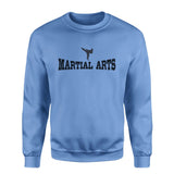 Basic Martial Arts with Martial Artist Icon on a Sweatshirt with a Black Graphic