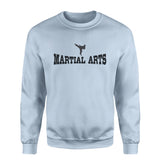 Basic Martial Arts with Martial Artist Icon on a Sweatshirt with a Black Graphic
