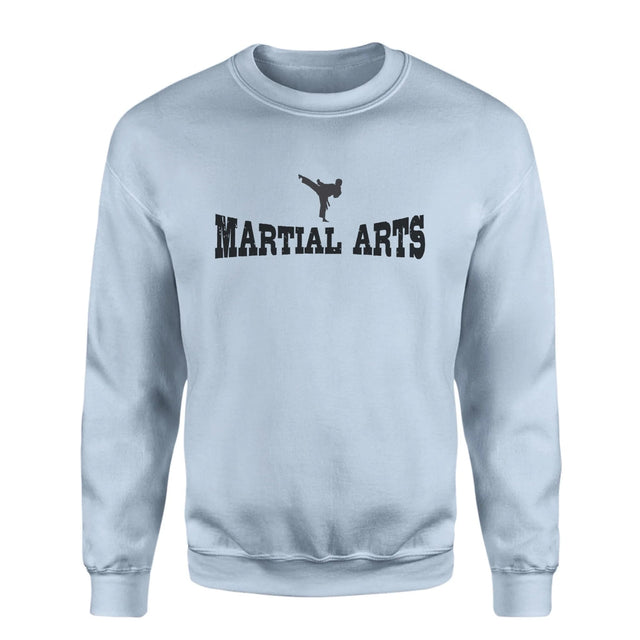 Basic Martial Arts with Martial Artist Icon on a Sweatshirt with a Black Graphic