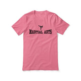 Basic Martial Arts with Martial Artist Icon on a Unisex T-Shirt with a Black Graphic