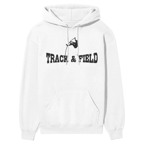 Basic Pole Vault with Pole Vaulter Icon on a Hoodie with a Black Graphic